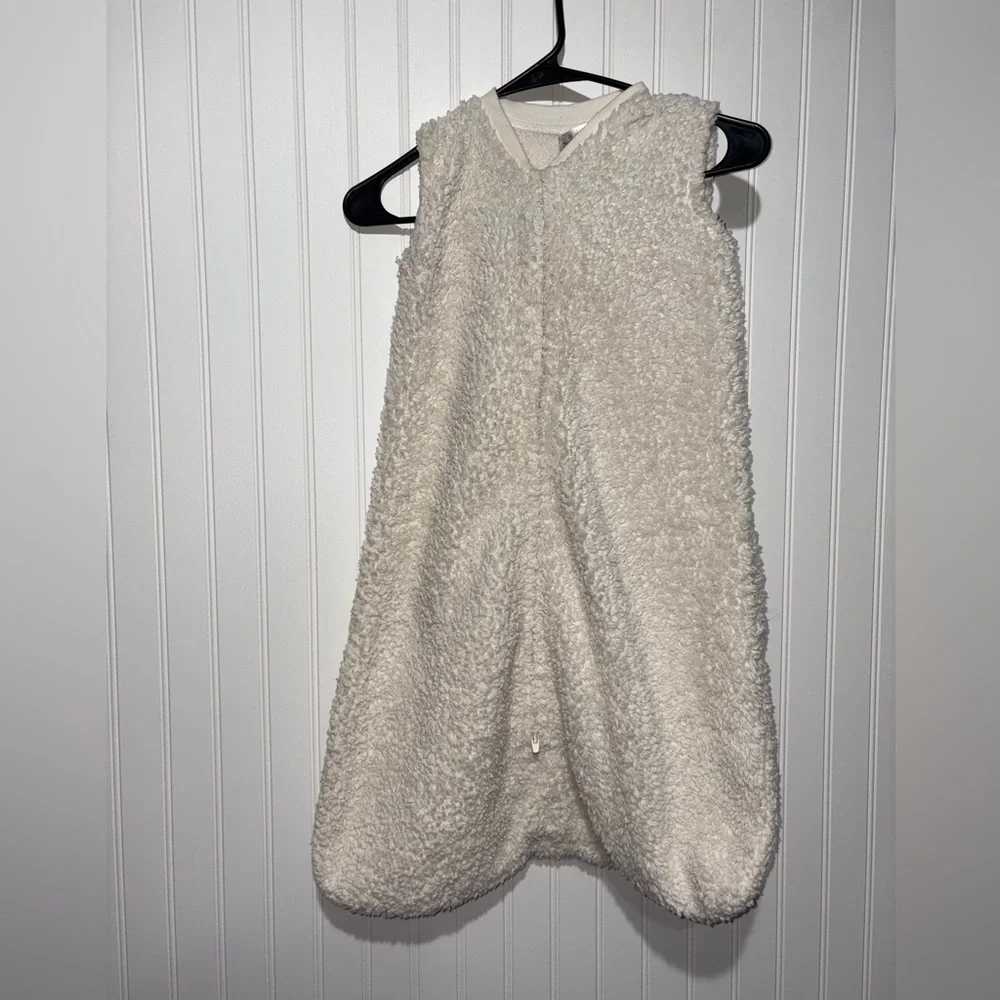 Hudson Baby Cozy White Fleece Sleep Sack| 12-18 Month